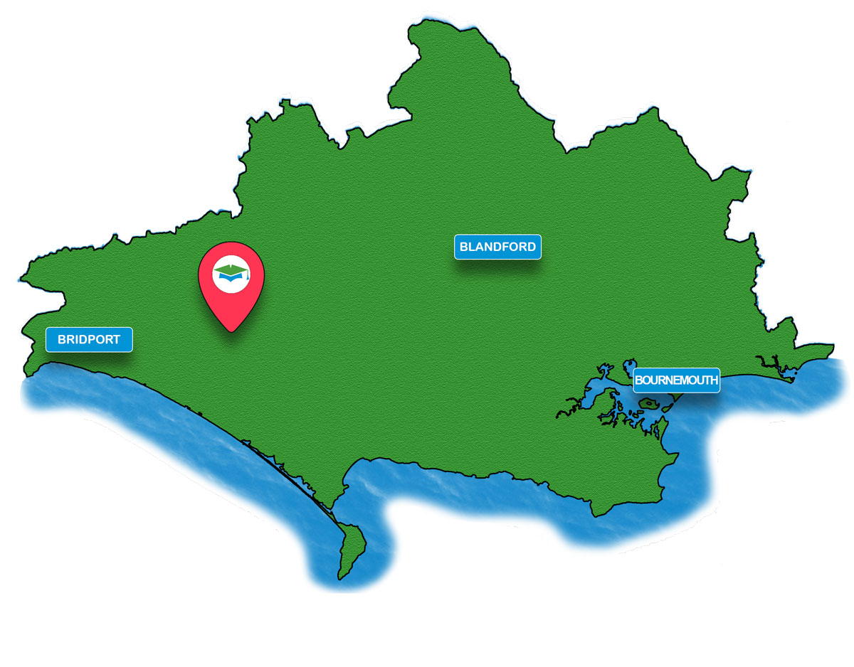 School trip Isle of Wight location map for Beaminster Museum